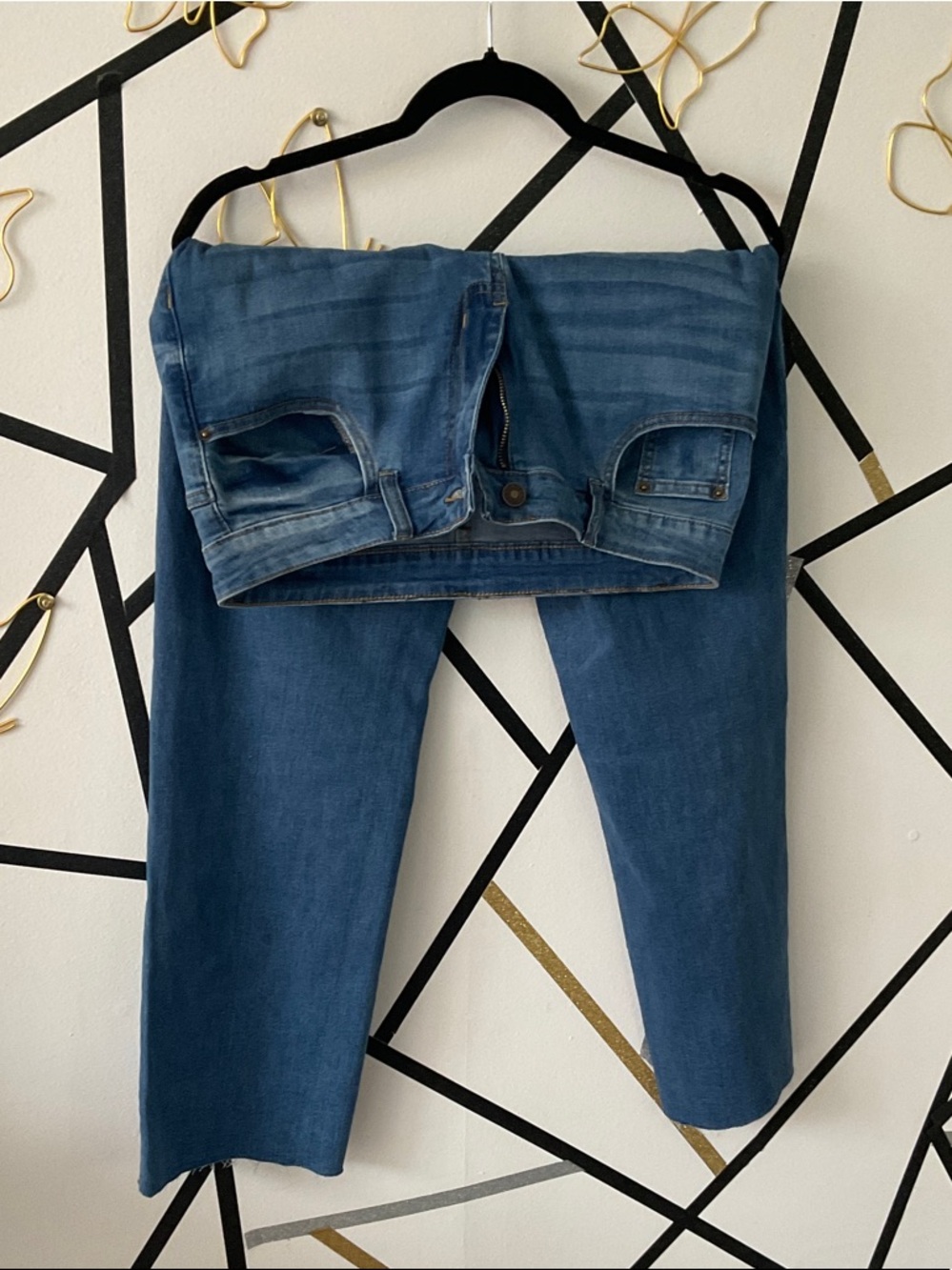 Classic Women's Blue Denim Jeans - Clean Mid Wash
